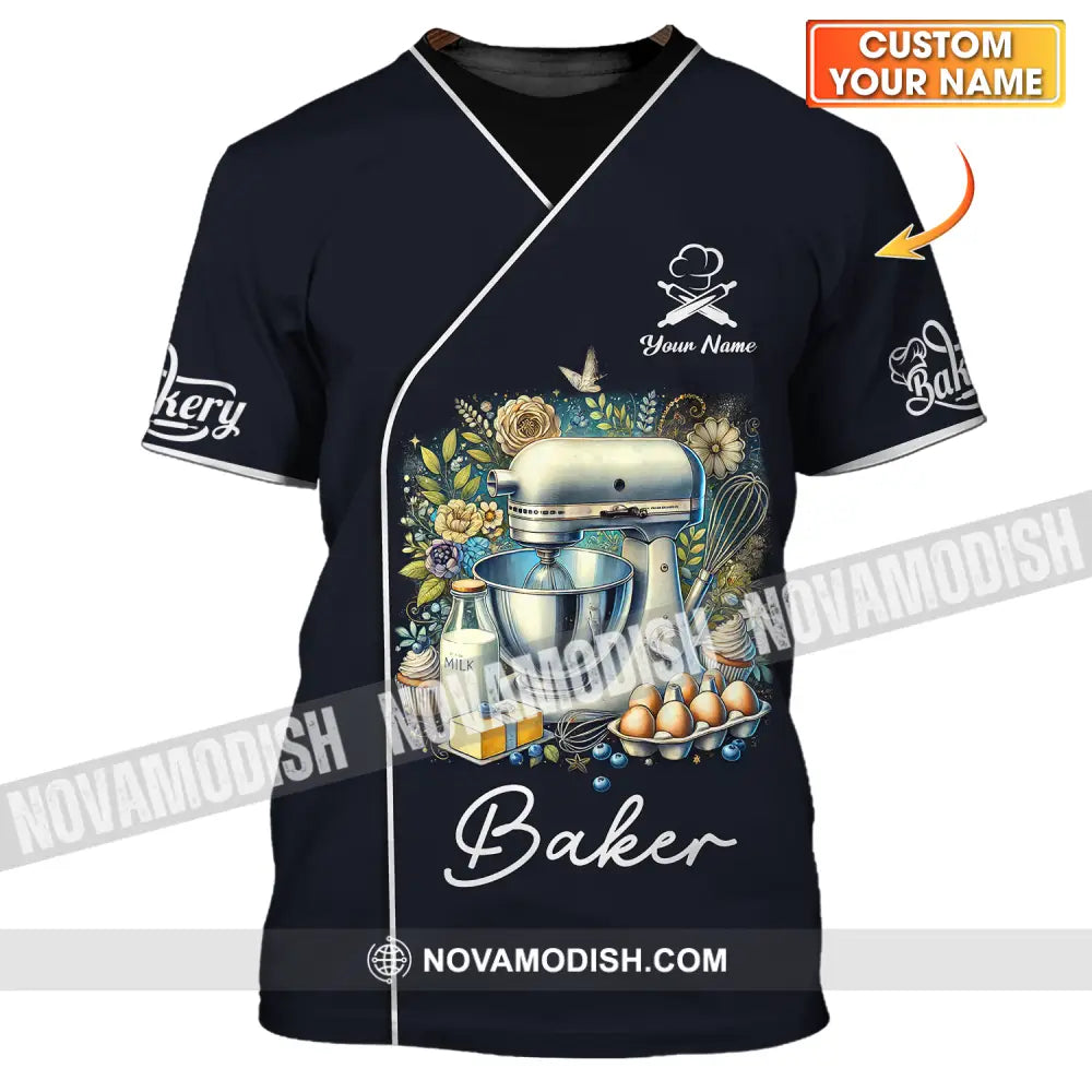 Unisex Shirt - Custom Name Cooking Lover Shirt Baker T-shirt