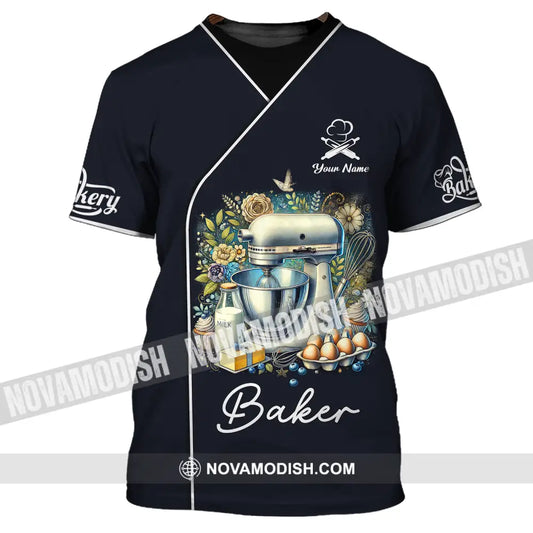 Unisex Shirt - Custom Name Cooking Lover Shirt Baker T-Shirt / S T-shirt