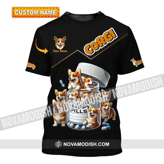 Unisex Shirt - Custom Name Corgi Lover T-Shirt