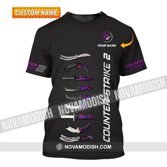 Unisex Shirt - Custom Name Counter Strike 2 T-Shirt