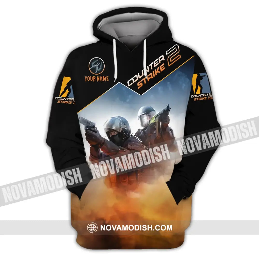 Unisex Shirt - Custom Name Counter Strike Hoodie / S T-Shirt