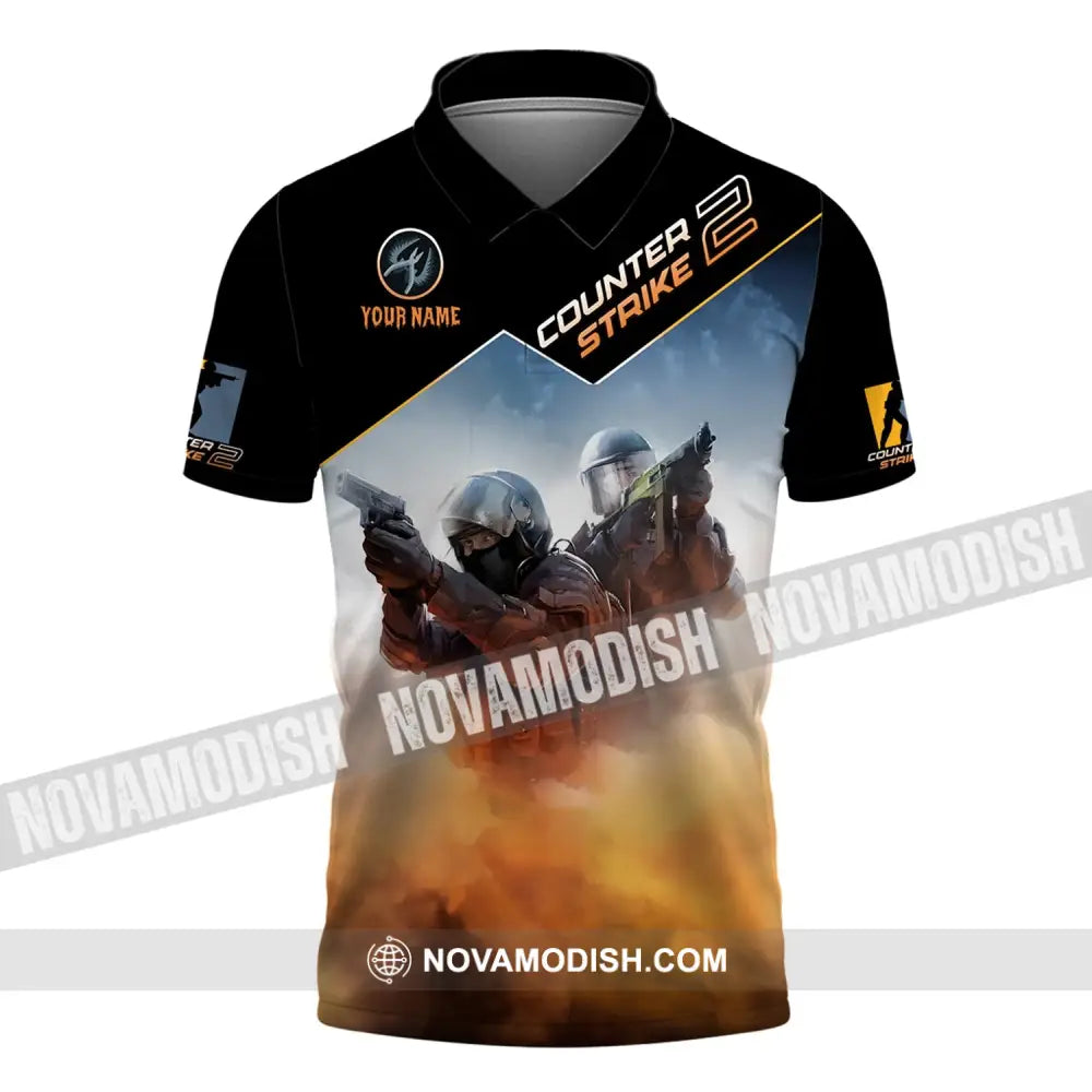 Unisex Shirt - Custom Name Counter Strike Polo / S T-Shirt