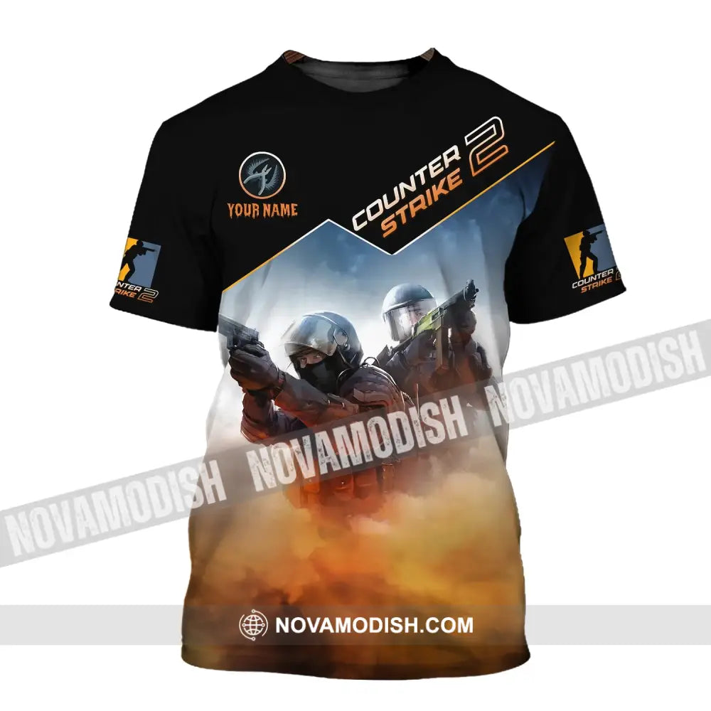 Unisex Shirt - Custom Name Counter Strike T-Shirt / S T-Shirt