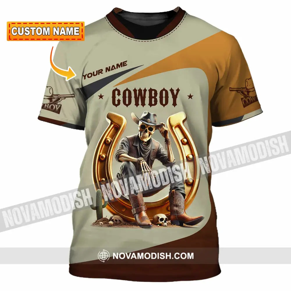 Unisex Shirt Custom Name Cowboy Lover T-Shirt T-Shirt