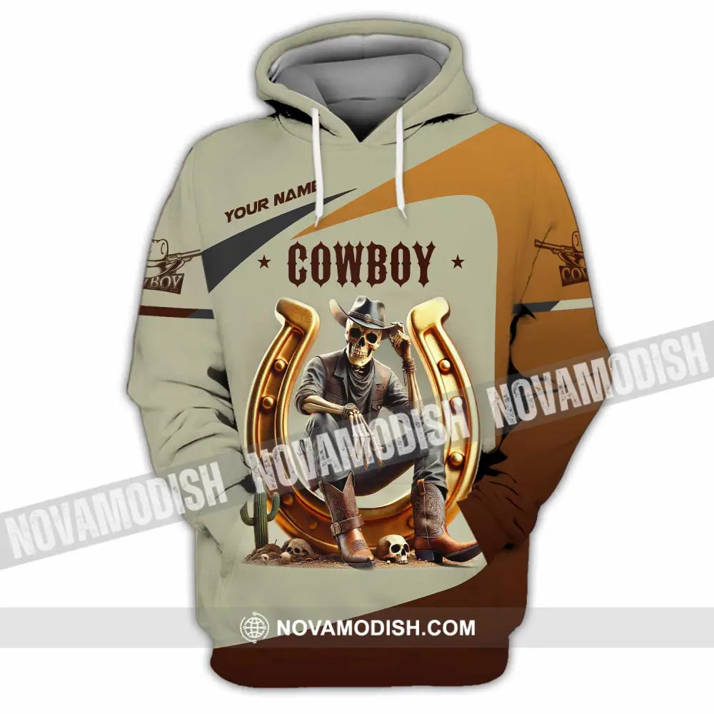 Unisex Shirt Custom Name Cowboy Lover T-Shirt Hoodie / S T-Shirt