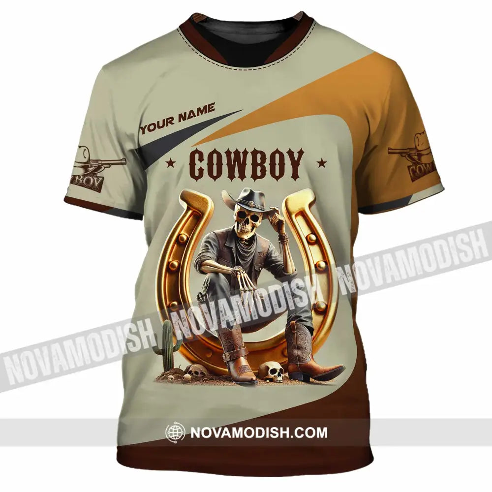 Unisex Shirt Custom Name Cowboy Lover T-Shirt / S T-Shirt