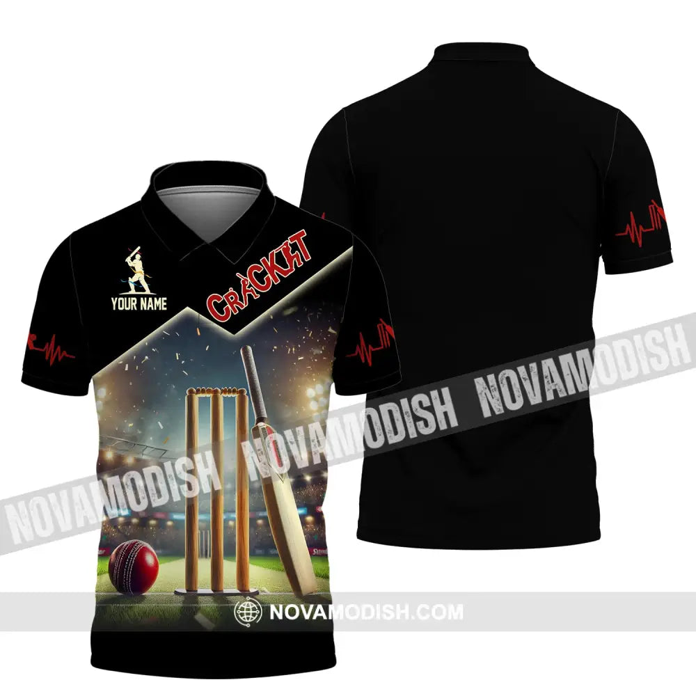 Unisex Shirt Custom Name Cricket Club Uniform Hoodie T-Shirt Polo / S