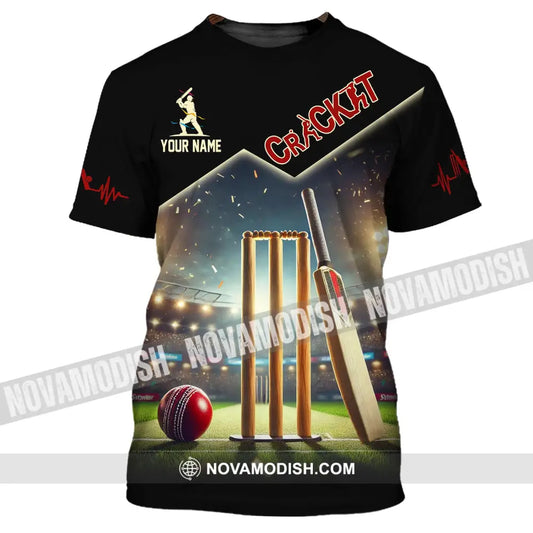 Unisex Shirt Custom Name Cricket Club Uniform Hoodie T-Shirt / S