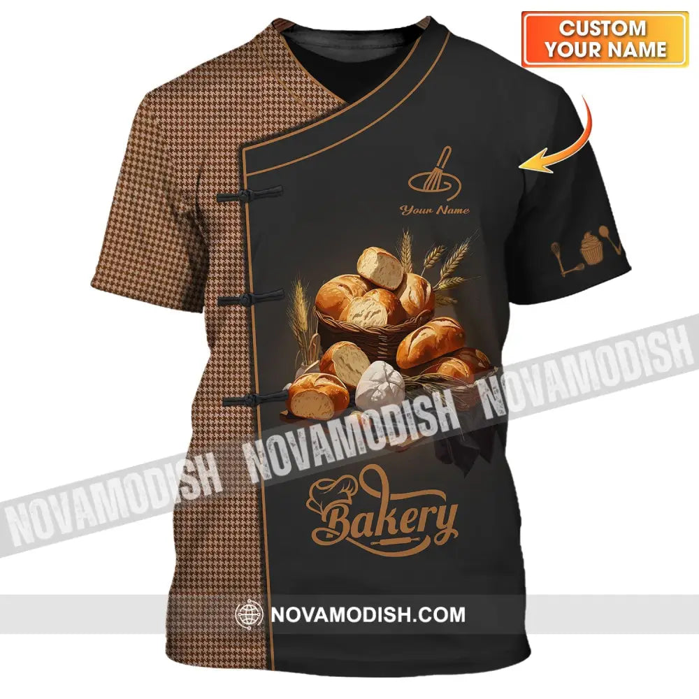 Unisex Shirt - Custom Name Dark 3D Shirt For Bakery T-shirt