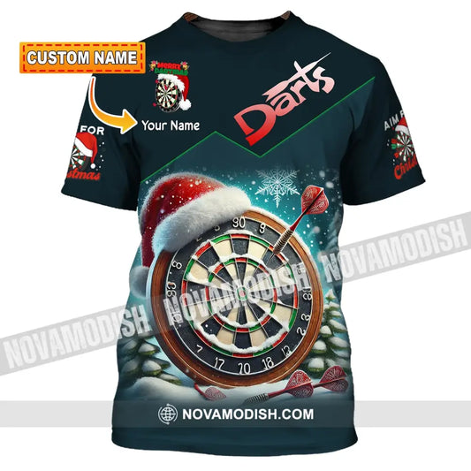 Unisex Shirt Custom Name Dart Darts T-Shirt Gift For Lover Gamer T-Shirt