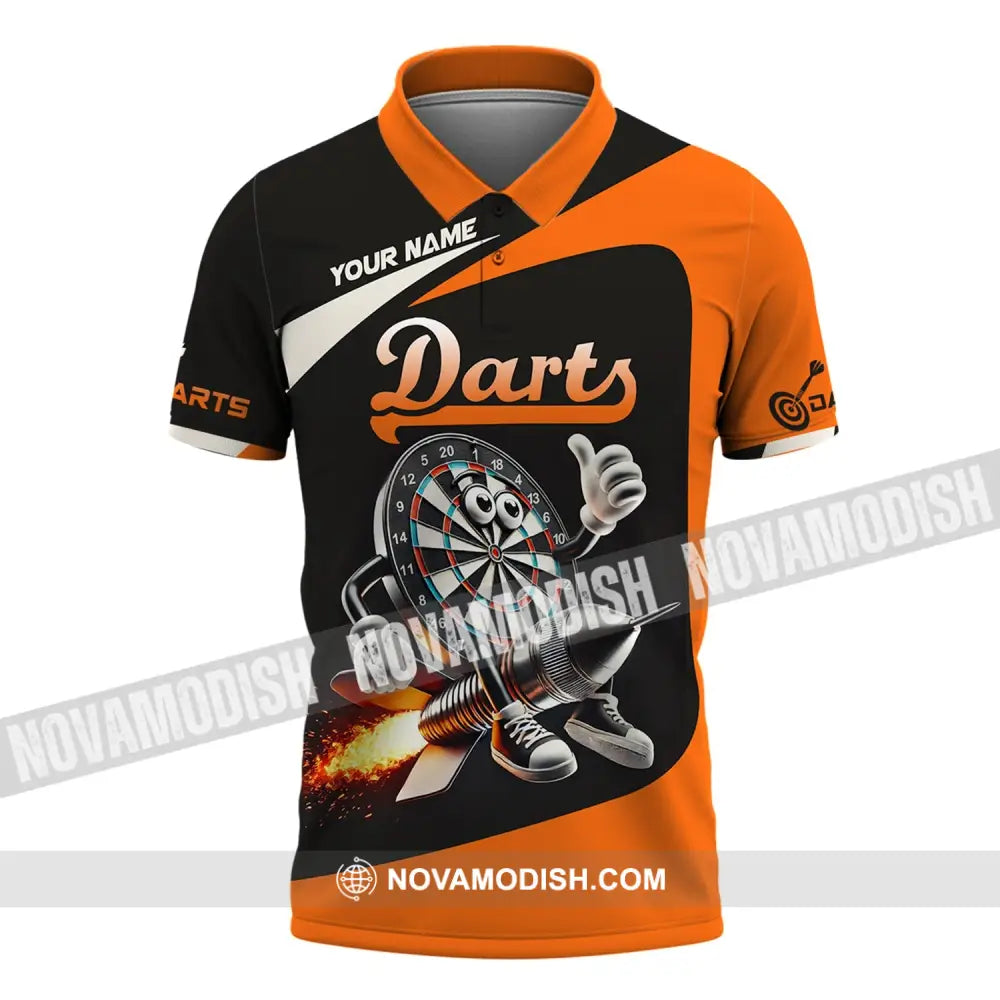 Unisex Shirt Custom Name Dart Lover T-Shirt Polo / S T-Shirt