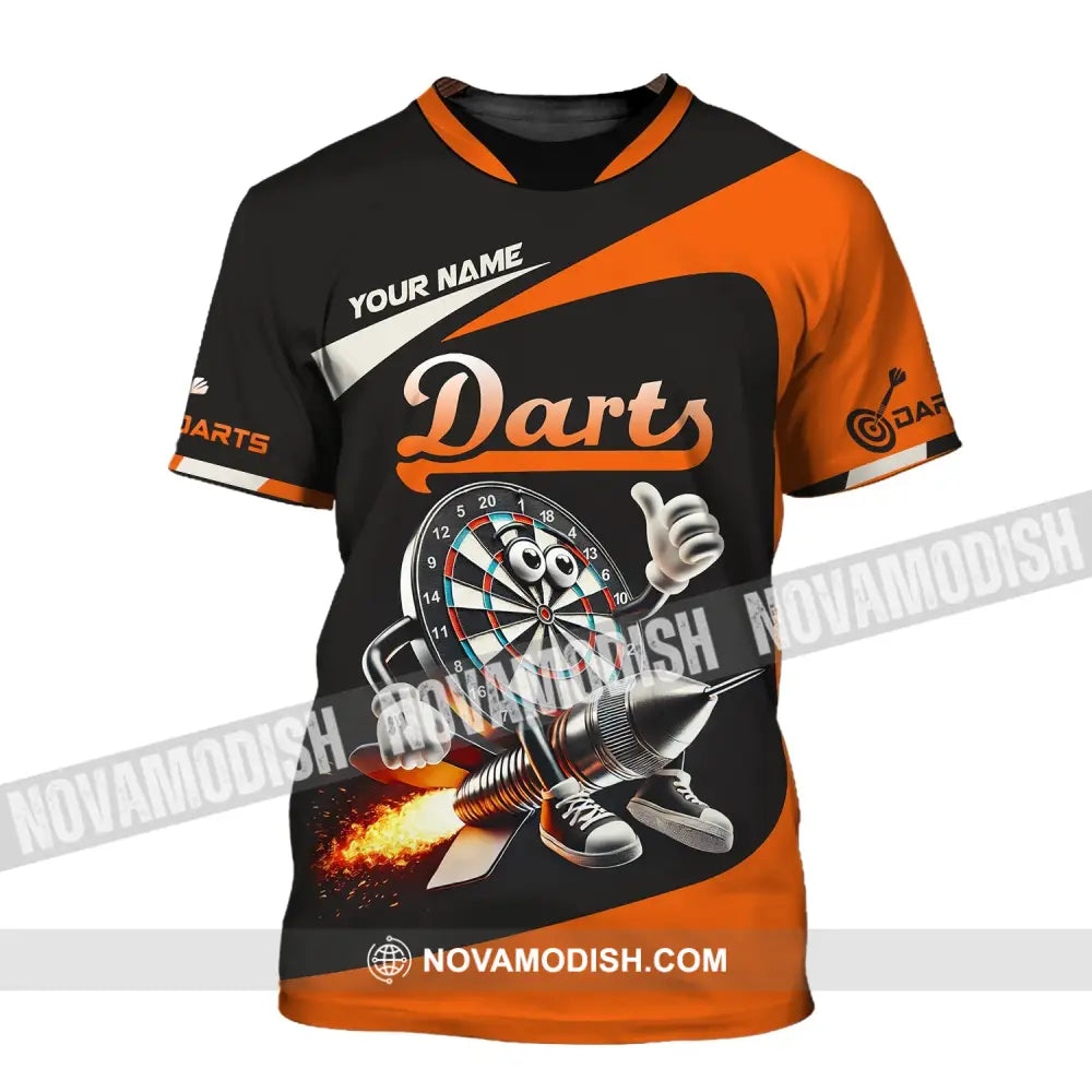 Unisex Shirt Custom Name Dart Lover T-Shirt / S T-Shirt