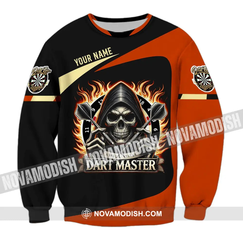 Unisex Shirt - Custom Name Dart Master Long Sleeve / S T-Shirt