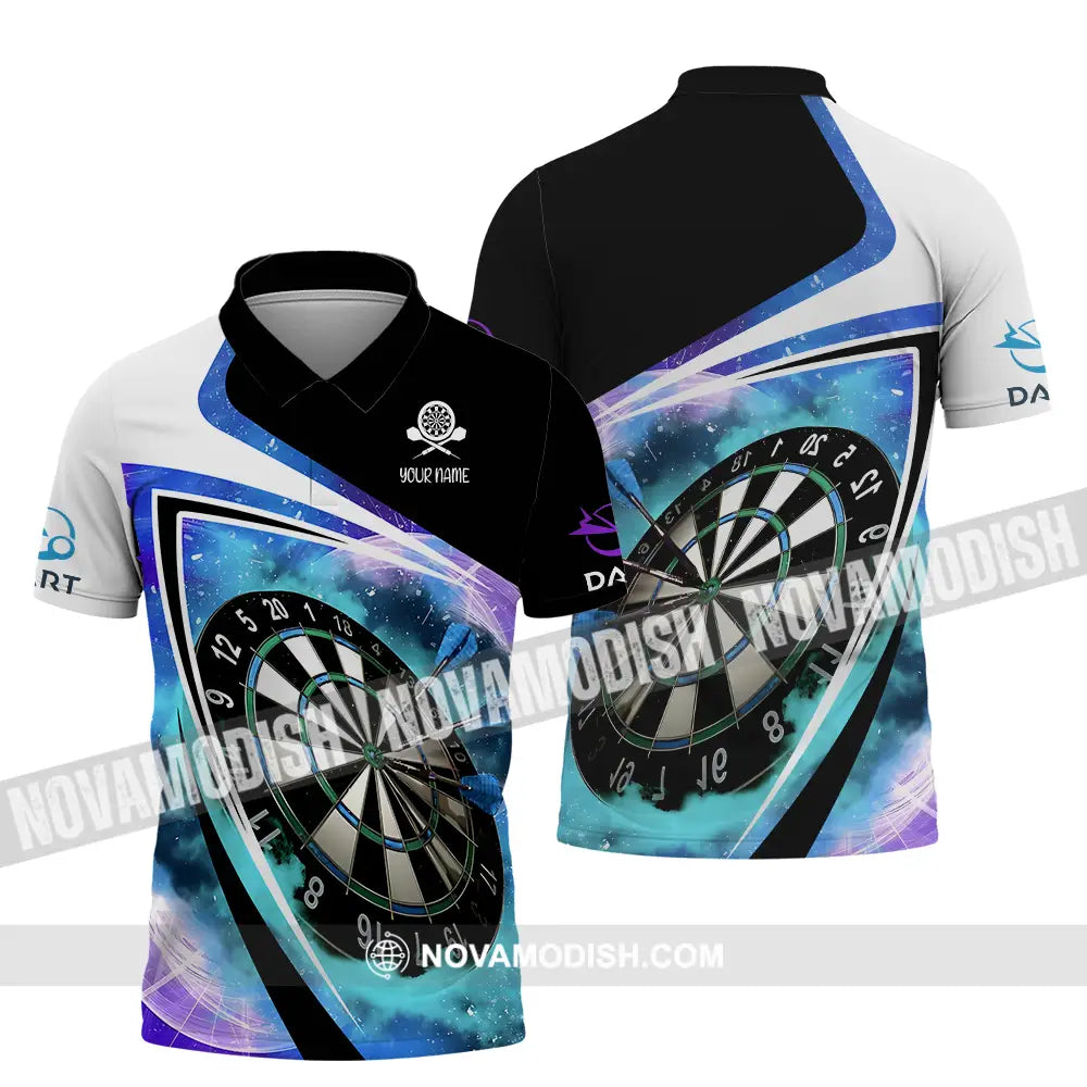 Unisex Shirt - Custom Name Darts Galaxy Shirt Polo Shirt / S T-shirt