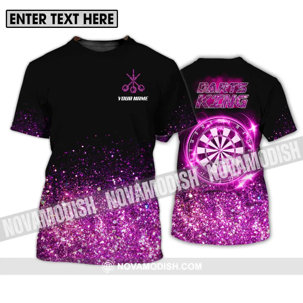 Unisex Shirt - Custom Name Darts King Shirt T-Shirt / S T-shirt