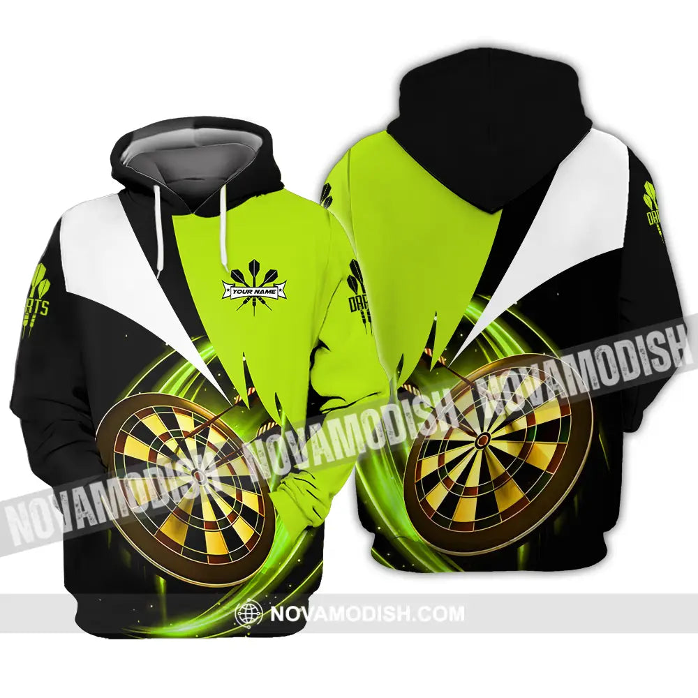 Unisex Shirt - Custom Name Darts Neon Shirt Hoodie / S T-shirt