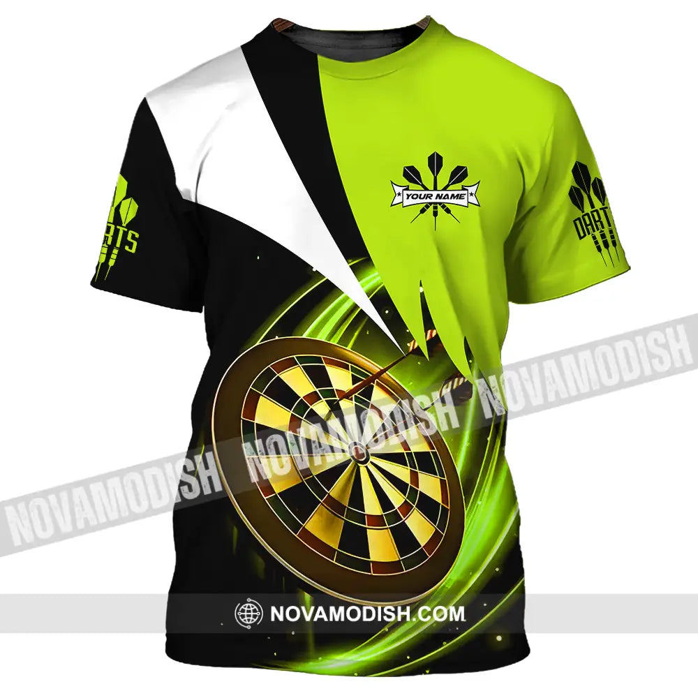 Unisex Shirt - Custom Name Darts Neon Shirt T-Shirt / S T-shirt