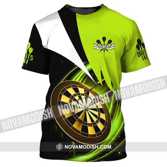 Unisex Shirt - Custom Name Darts Neon Shirt T-Shirt / S T-shirt
