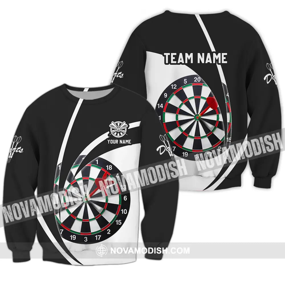 Unisex Shirt - Custom Name Darts Player Shirt Classic Color Long Sleeve / S T-shirt