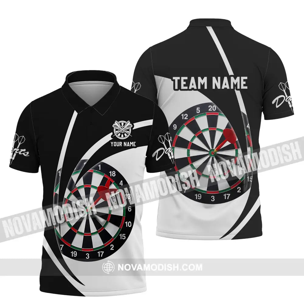 Unisex Shirt - Custom Name Darts Player Shirt Classic Color Polo Shirt / S T-shirt