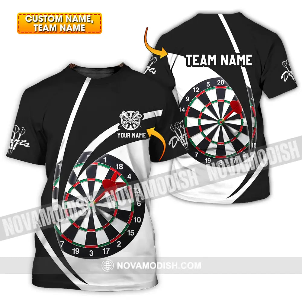 Unisex Shirt - Custom Name Darts Player Shirt Classic Color T-shirt