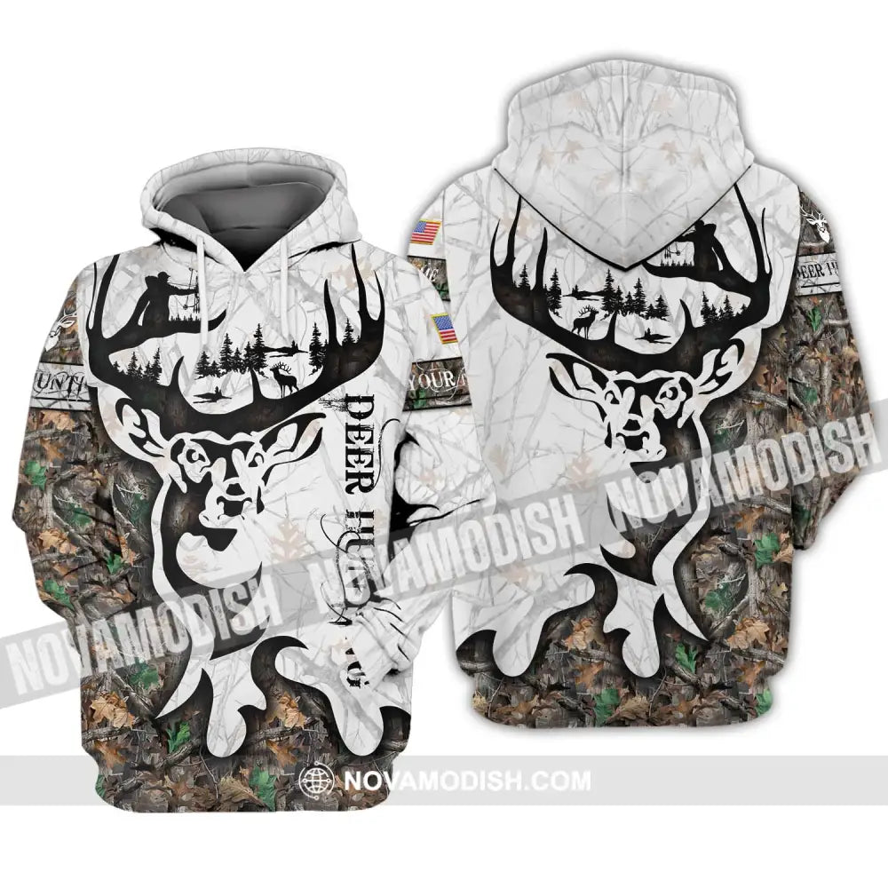 Unisex Shirt - Custom Name Shirt Deer Hunting Hoodie / S T-shirt