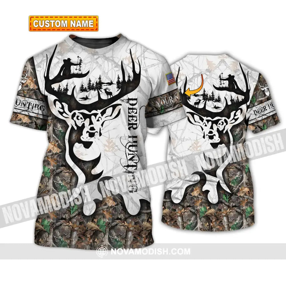 Unisex Shirt - Custom Name Shirt Deer Hunting T-shirt