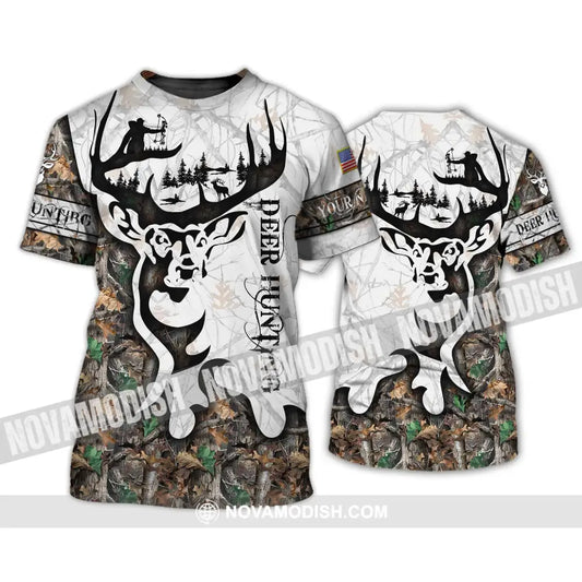 Unisex Shirt - Custom Name Shirt Deer Hunting T-Shirt / S T-shirt