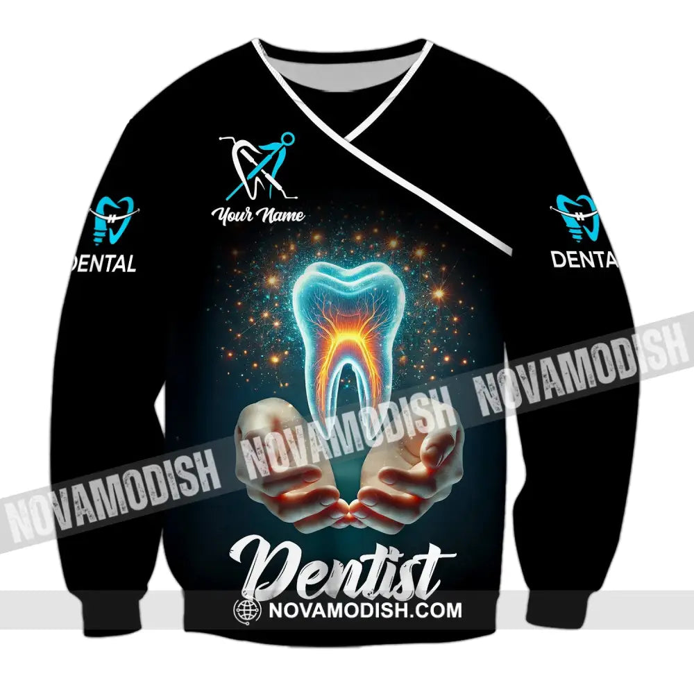 Unisex Shirt - Custom Name Dentist Long Sleeve / S T-Shirt