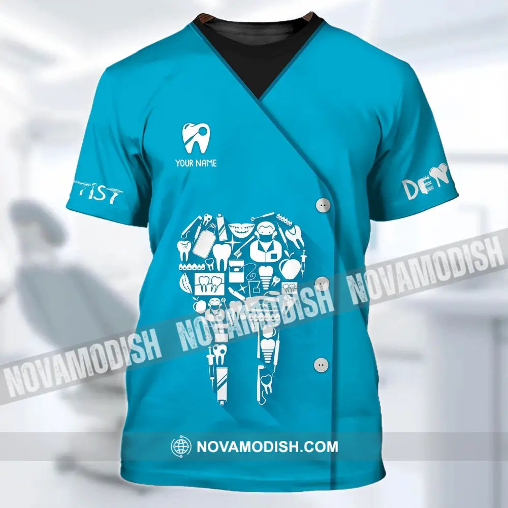 Unisex Shirt - Custom Name Dentist T-Shirt - Dental Shirt - Gift For Dentists T-shirt
