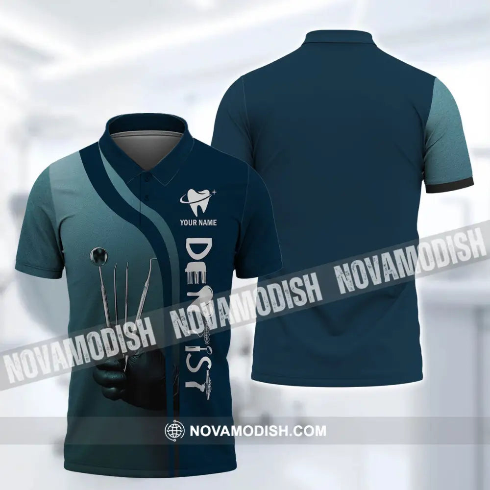 Unisex Shirt - Custom Name Dentist T-Shirt - Personalized Dentist Hoodie - Gift For Dentists Polo Shirt / S T-shirt