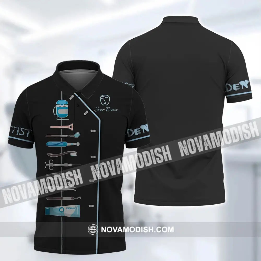 Unisex Shirt - Custom Name Dentist T-Shirt - Personalized Dentist Hoodie - Gift For Dentists Polo Shirt / S T-shirt