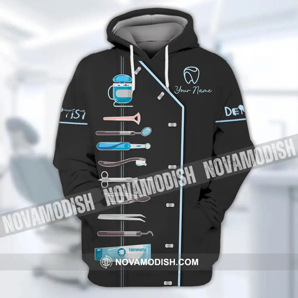 Unisex Shirt - Custom Name Dentist T-Shirt - Personalized Dentist Hoodie - Gift For Dentists Hoodie / S T-shirt