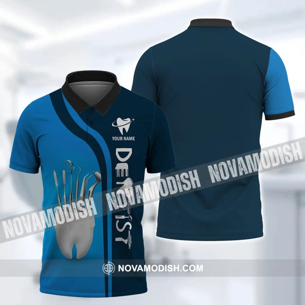Unisex Shirt - Custom Name Dentist T-Shirt - Personalized Dentist Polo Shirt - Gift For Dentists Polo Shirt / S T-shirt