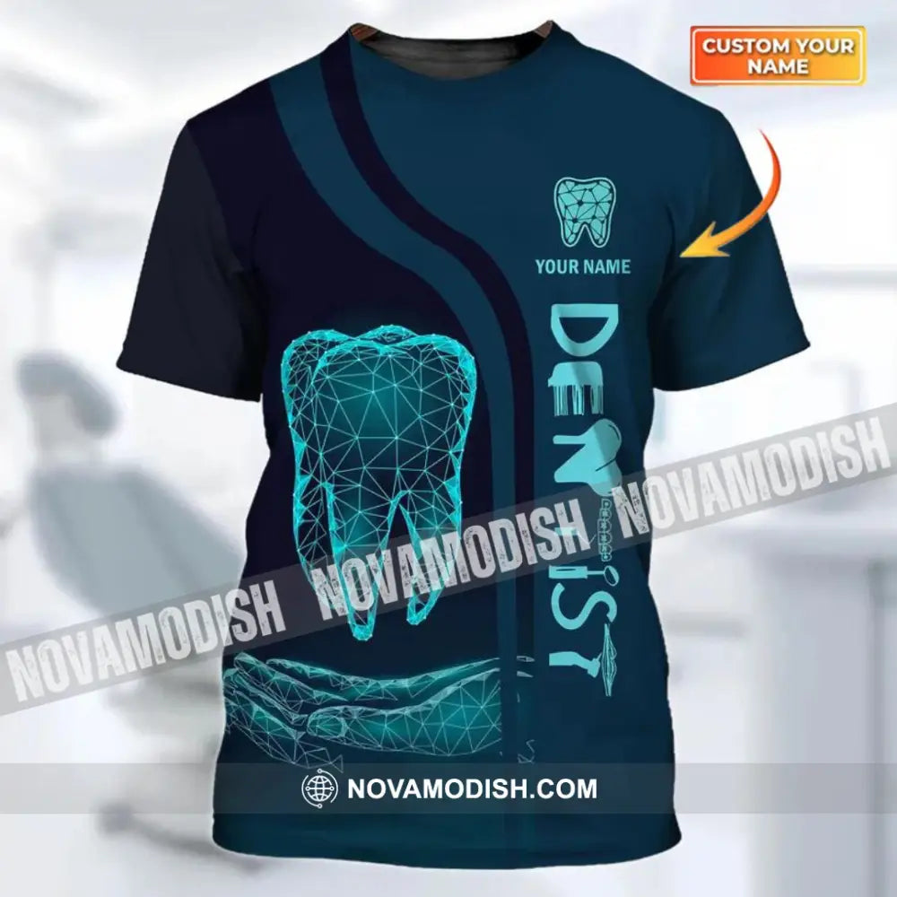 Unisex Shirt - Custom Name Dentist T-Shirt - Personalized Dentist Zipper Hoodie - Gift For Dentists T-shirt