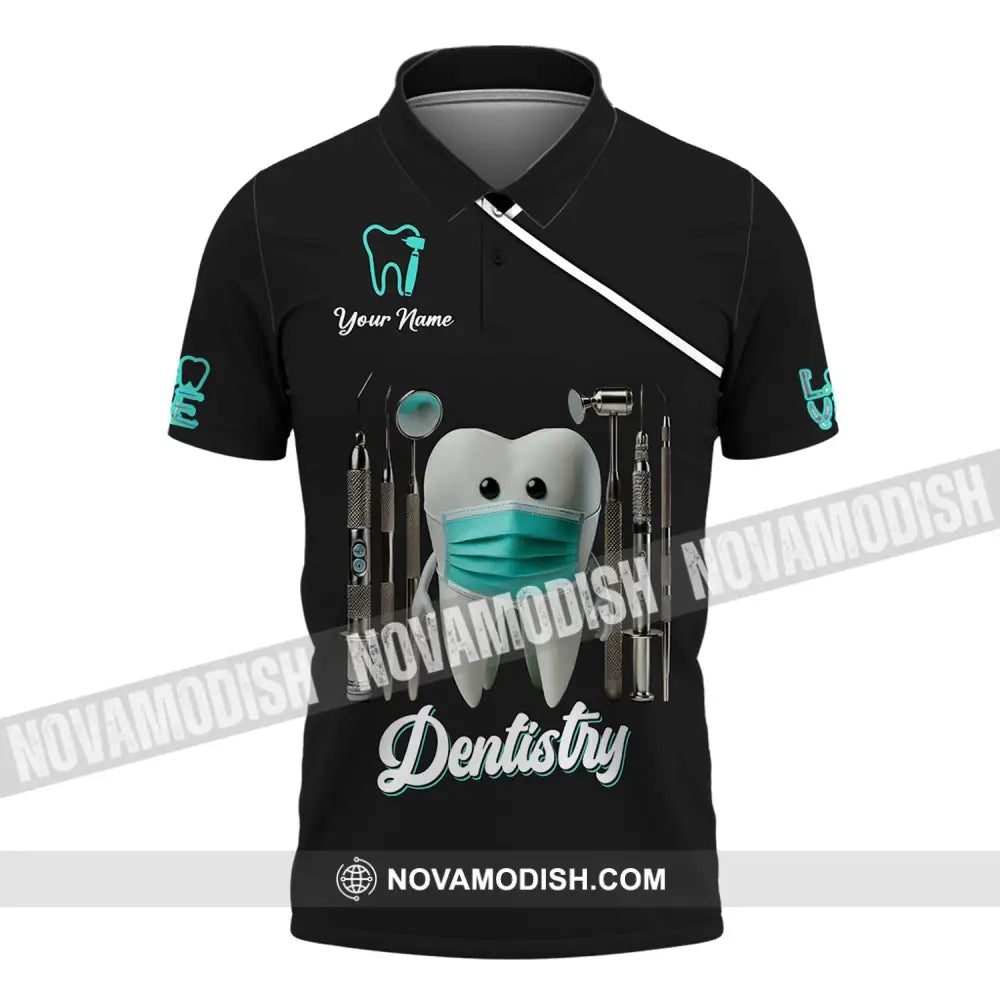 Unisex Shirt - Custom Name Dentistry Polo / S T-Shirt