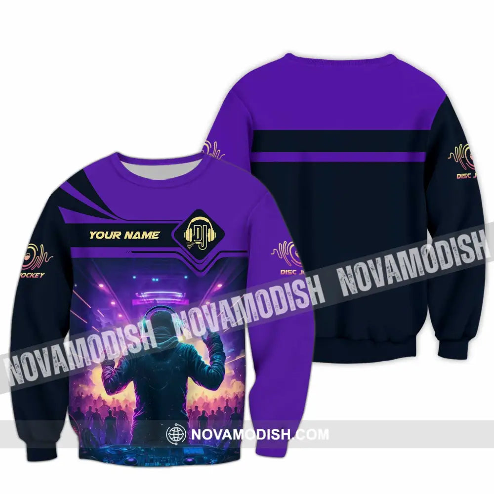 Unisex Shirt Custom Name Disc Jockey Dj Hoodie Polo Long Sleeve / S T-Shirt