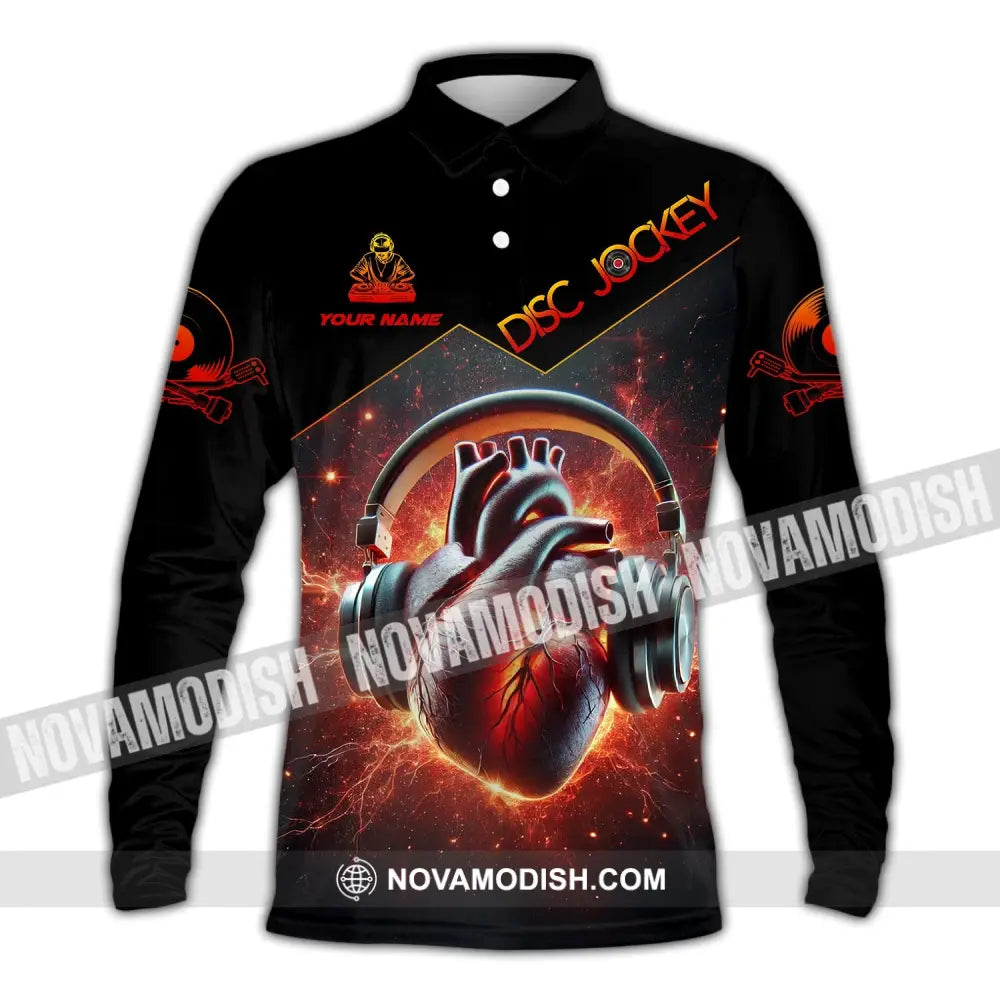Unisex Shirt Custom Name Disc Jockey Dj Hoodie Polo Long Sleeve / S T-Shirt