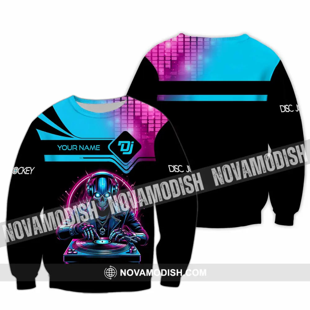 Unisex Shirt Custom Name Disc Jockey Dj Hoodie Polo Long Sleeve / S T-Shirt