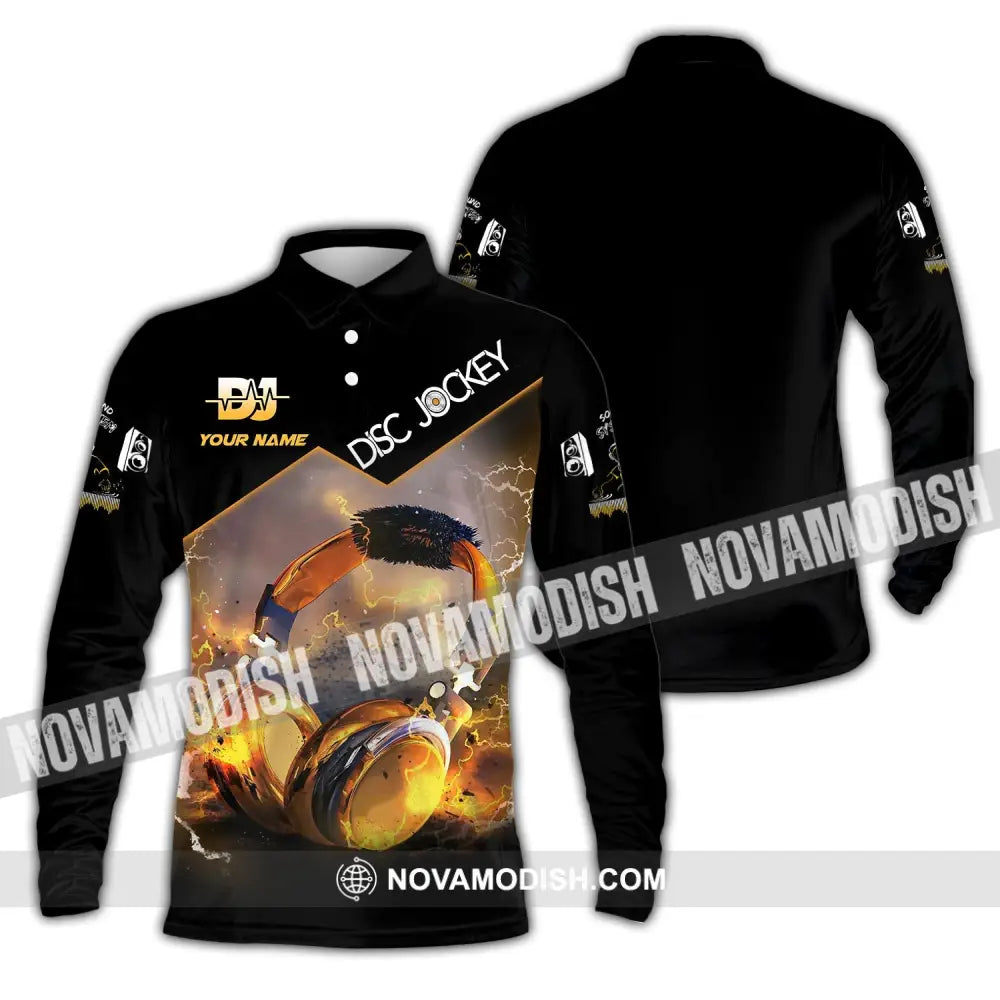 Unisex Shirt Custom Name Disc Jockey Dj Hoodie Polo Long Sleeve / S T-Shirt