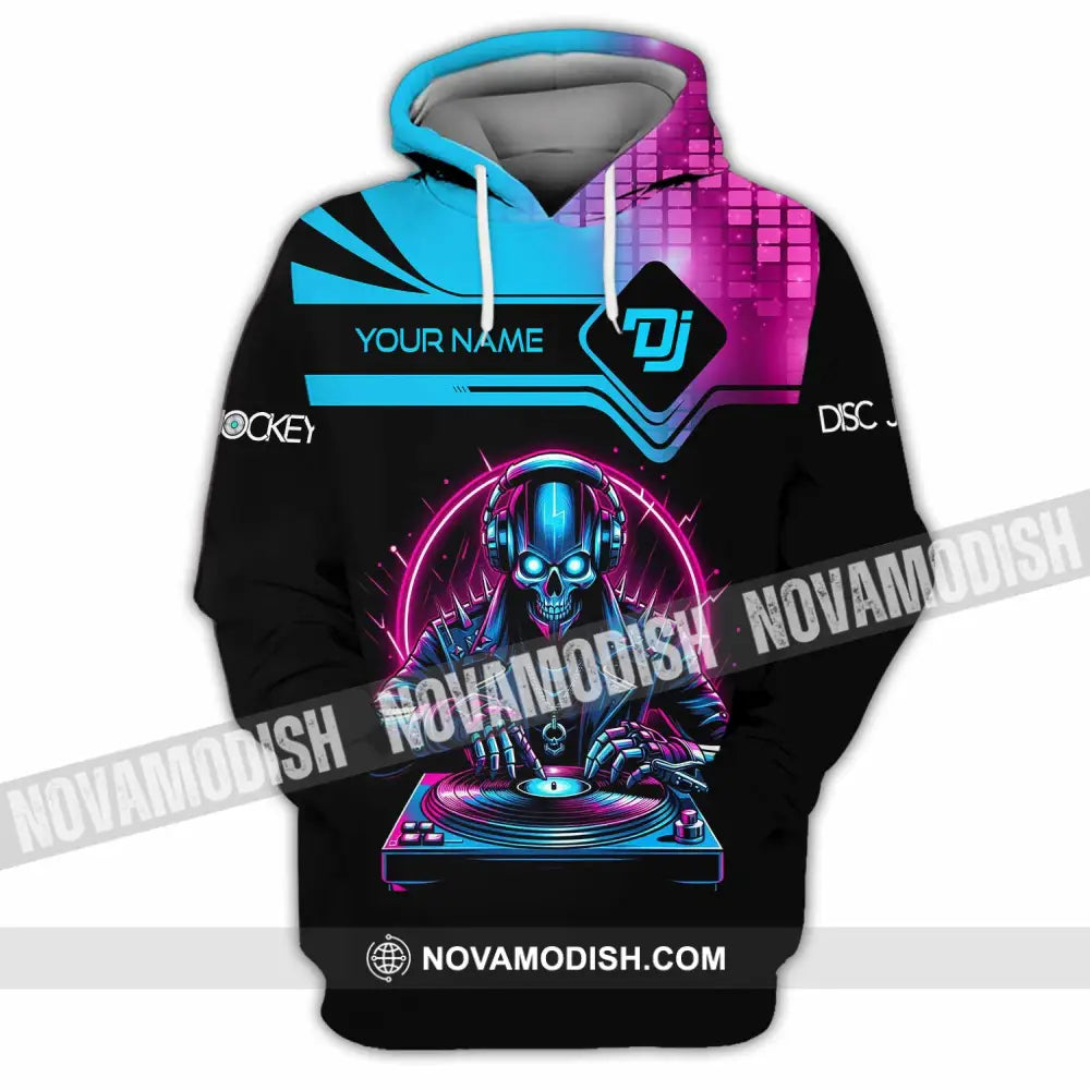 Unisex Shirt Custom Name Disc Jockey Dj Hoodie Polo Long Sleeve / S T-Shirt