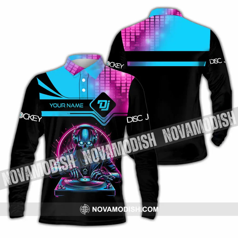 Unisex Shirt Custom Name Disc Jockey Dj Hoodie Polo Long Sleeve / S T-Shirt
