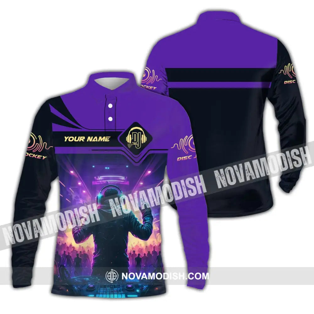 Unisex Shirt Custom Name Disc Jockey Dj Hoodie Polo Long Sleeve / S T-Shirt