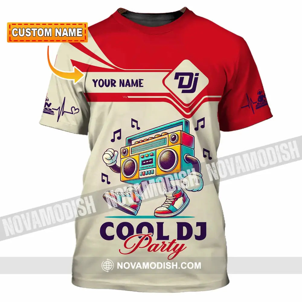Unisex Shirt Custom Name Disc Jockey Dj Hoodie Polo Long Sleeve T-Shirt