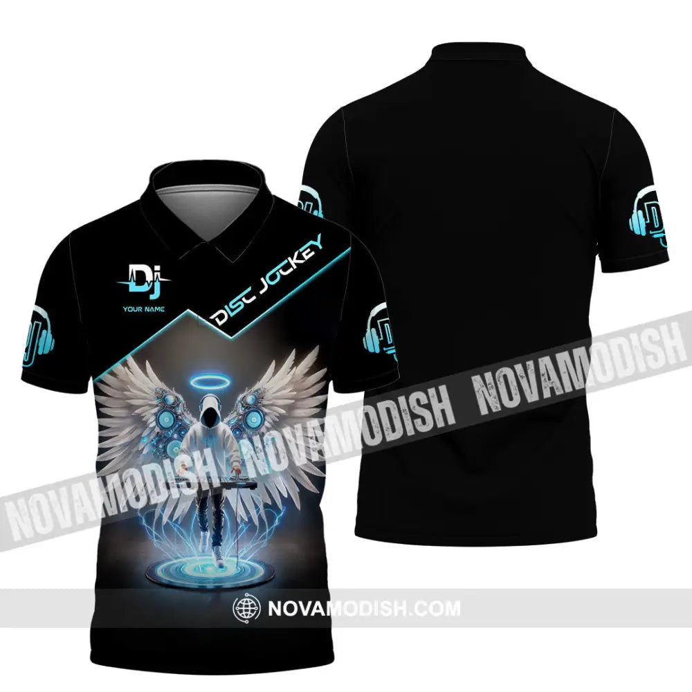 Unisex Shirt Custom Name Disc Jockey Gift For Dj Polo / S T-Shirt