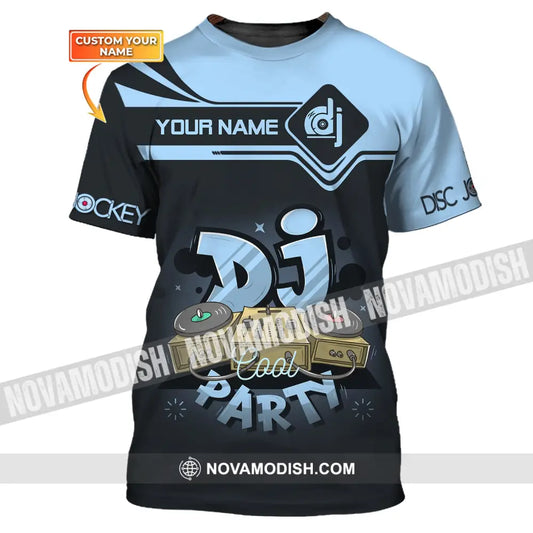 Unisex Shirt Custom Name Disc Jockey T-Shirt Cool Party Gift For Dj / S