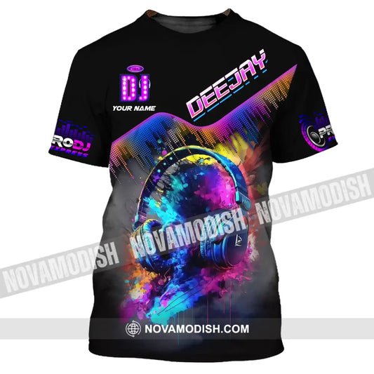 Unisex Shirt Custom Name Disc Jockey T-Shirt Deejay Gift For Dj / S