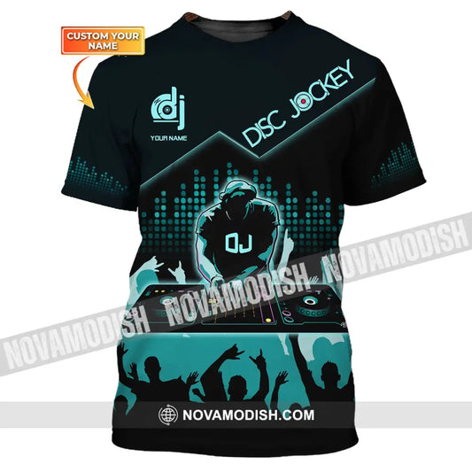 Unisex Shirt Custom Name Disc Jockey T-Shirt Dj Gift For / S