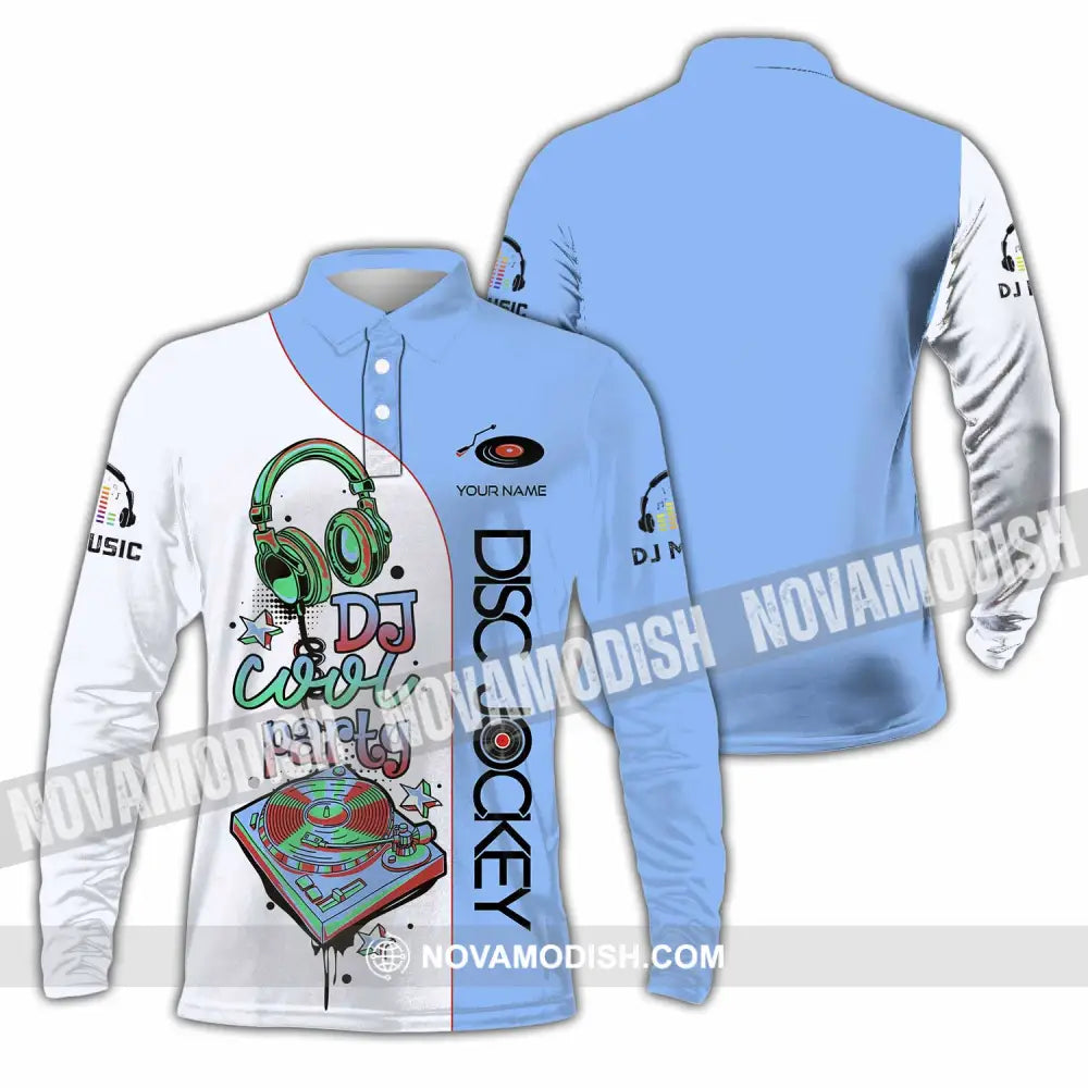 Unisex Shirt - Custom Text Shirt Chef Shirt Long Sleeve Polo / S T-shirt