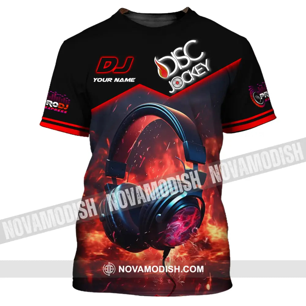 Unisex Shirt Custom Name Disc Jockey T-Shirt For Dj / S